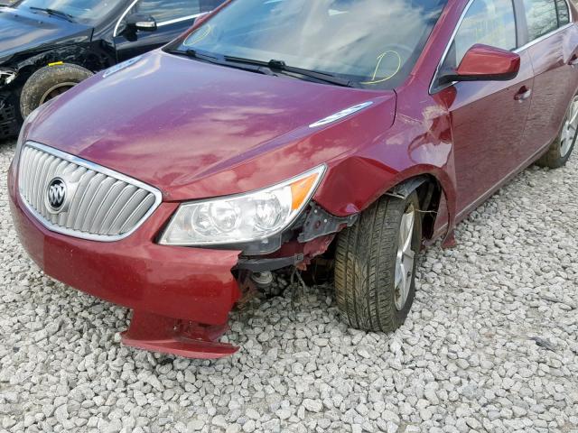 1G4GB5EG2AF319244 - 2010 BUICK LACROSSE C RED photo 9