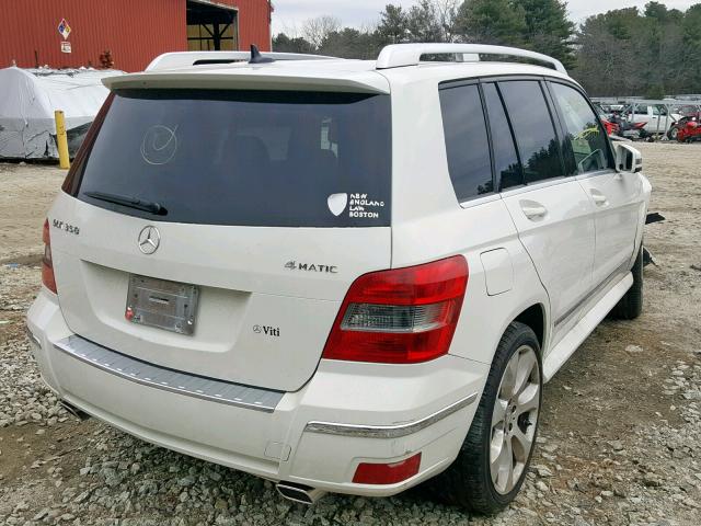 WDCGG8HB9AF519877 - 2010 MERCEDES-BENZ GLK 350 4M WHITE photo 4