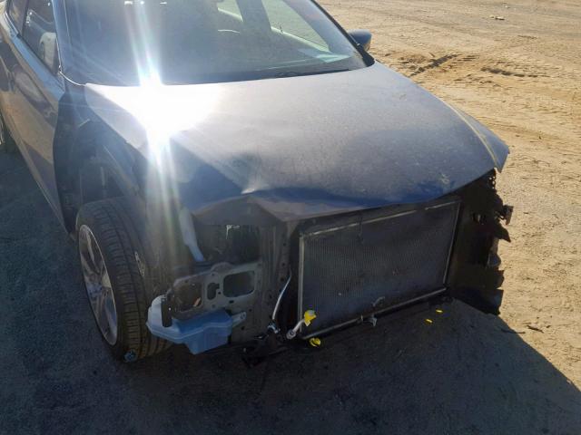 19VDE1F39FE001425 - 2015 ACURA ILX 20 GRAY photo 9