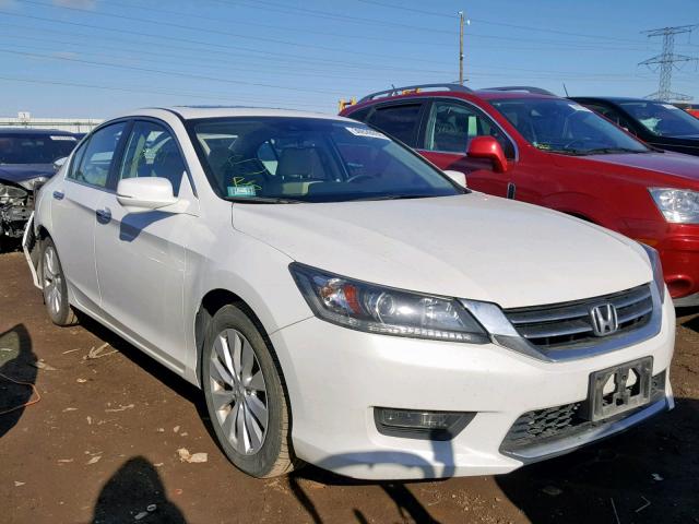 1HGCR2F84EA291603 - 2014 HONDA ACCORD EXL WHITE photo 1