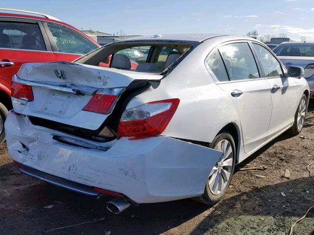 1HGCR2F84EA291603 - 2014 HONDA ACCORD EXL WHITE photo 4