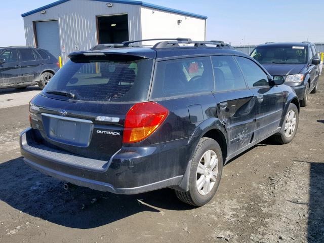 4S4BP61C157363062 - 2005 SUBARU LEGACY OUT BLACK photo 4