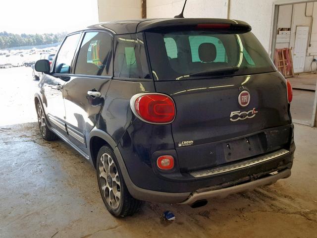 ZFBCFADH2EZ015784 - 2014 FIAT 500L TREKK BLACK photo 3