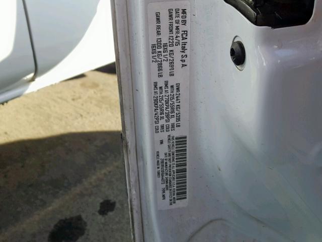 ZFBERFATXF6A44073 - 2015 RAM PROMASTER 白色 照片 10