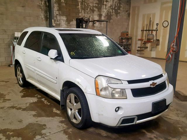 2CNDL037586279395 - 2008 CHEVROLET EQUINOX SP WHITE photo 1