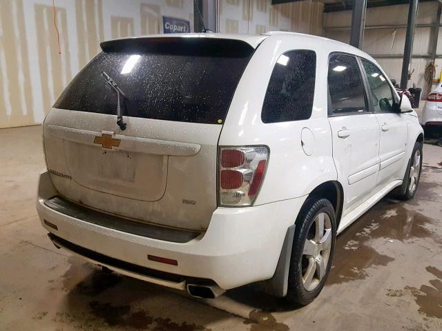 2CNDL037586279395 - 2008 CHEVROLET EQUINOX SP WHITE photo 4