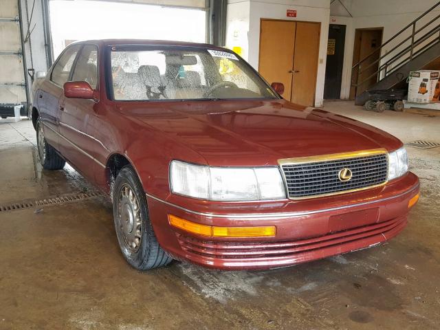 JT8UF11EXL0012367 - 1990 LEXUS LS 400 RED photo 1