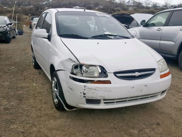KL1TD56666B541973 - 2006 CHEVROLET AVEO BASE Ақ фото 1
