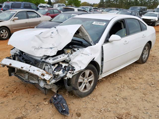 2G1WA5E33E1133704 - 2014 CHEVROLET IMPALA LIM WHITE photo 2