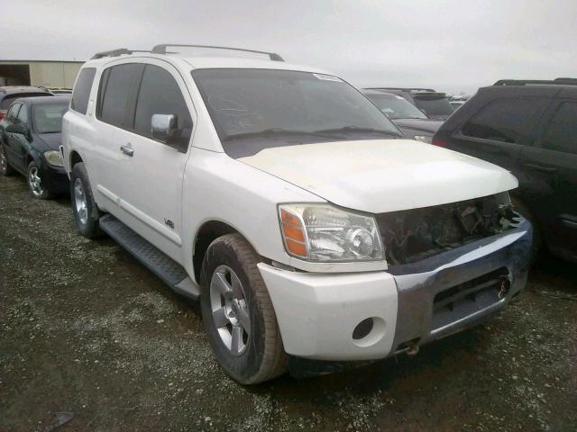 5N1AA08B75N737743 - 2005 NISSAN ARMADA SE WHITE photo 1