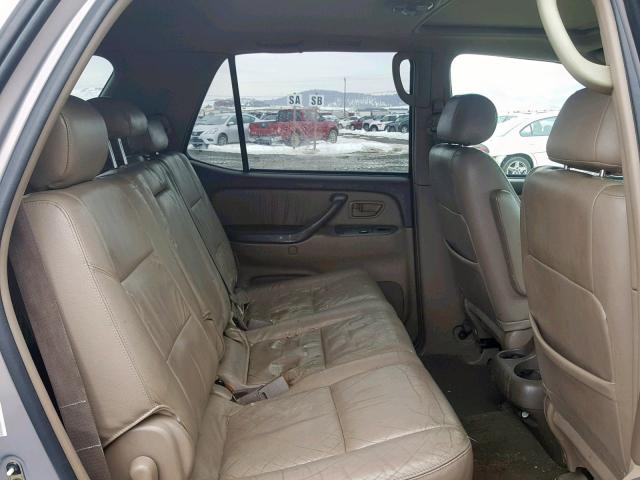 5TDBT48A31S015384 - 2001 TOYOTA SEQUOIA LI GRAY photo 6