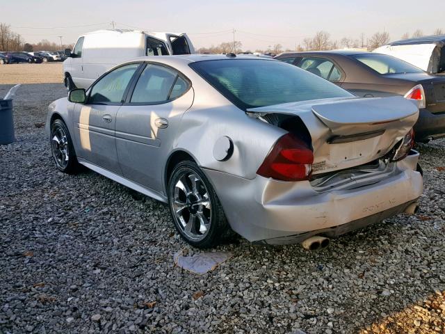 2G2WR52481108734 - 2004 PONTIAC GRAND PRIX SILVER photo 3
