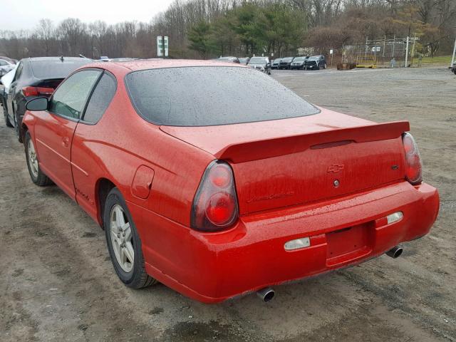 2G1WX12K039250268 - 2003 CHEVROLET MONTE CARL 红色 照片 3