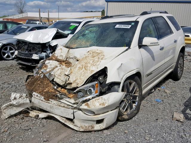 1GKKRTED4BJ394177 - 2011 GMC ACADIA DEN WHITE photo 2