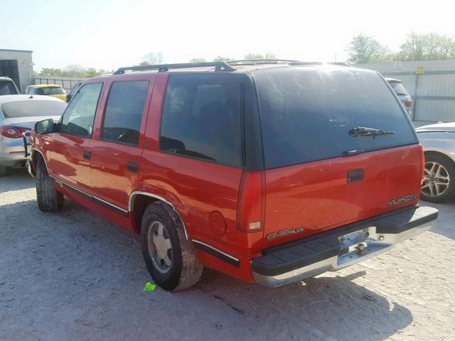 1GKEC13R8VJ760650 - 1997 GMC YUKON RED photo 3