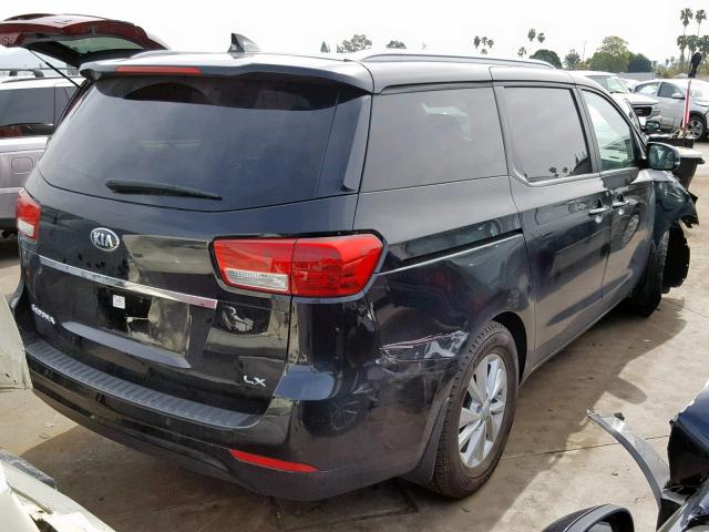 KNDMB5C10J6399522 - 2018 KIA SEDONA LX BLACK photo 4