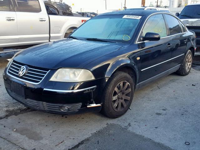 WVWPD63B61P125239 - 2001 VOLKSWAGEN PASSAT GLS BLACK photo 2