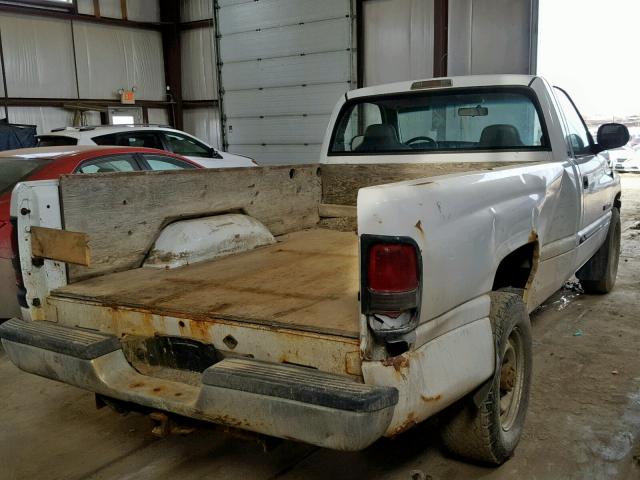 3B7KC26Z01M530257 - 2001 DODGE RAM 2500 WHITE photo 4