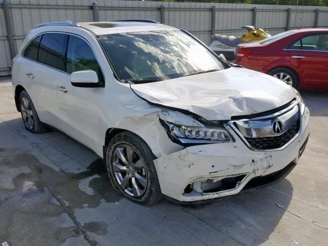 5FRYD4H9XGB039559 - 2016 ACURA MDX ADVANC WHITE photo 1