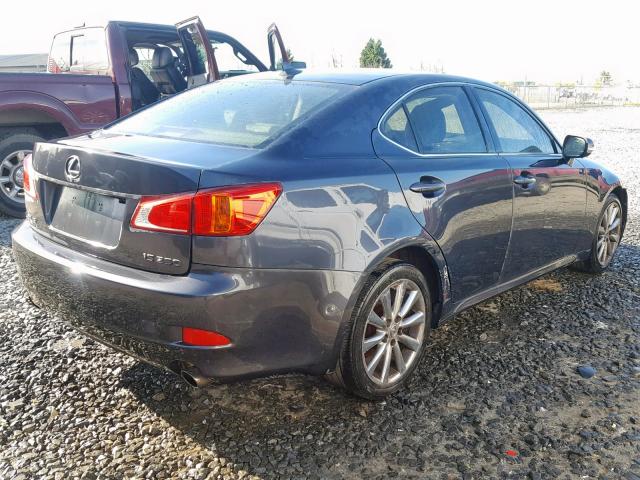 JTHBK262295091049 - 2009 LEXUS IS 250 BLUE photo 4