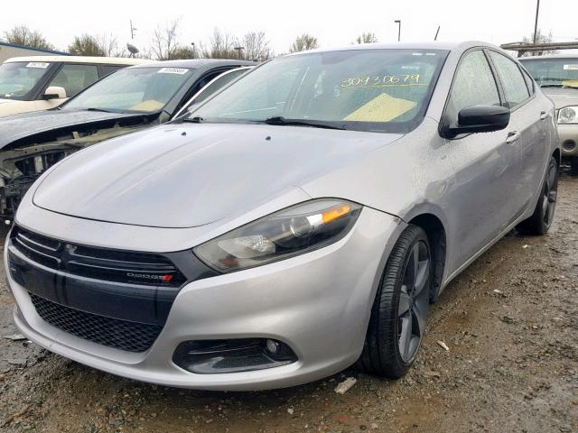 1C3CDFBB4GD541109 - 2016 DODGE DART SXT SILVER photo 2