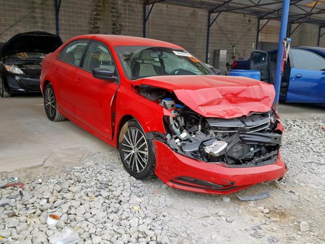 3VWD17AJ5HM308947 - 2017 VOLKSWAGEN JETTA SPOR RED photo 1