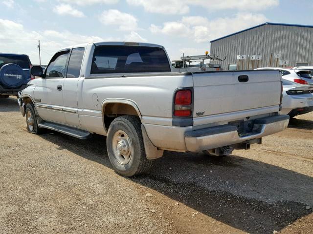 3B7KC23672M294010 - 2002 DODGE RAM 2500 SILVER photo 3