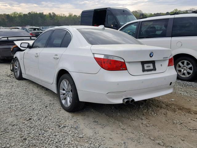 WBANB53517CP08414 - 2007 BMW 550 I WHITE photo 3