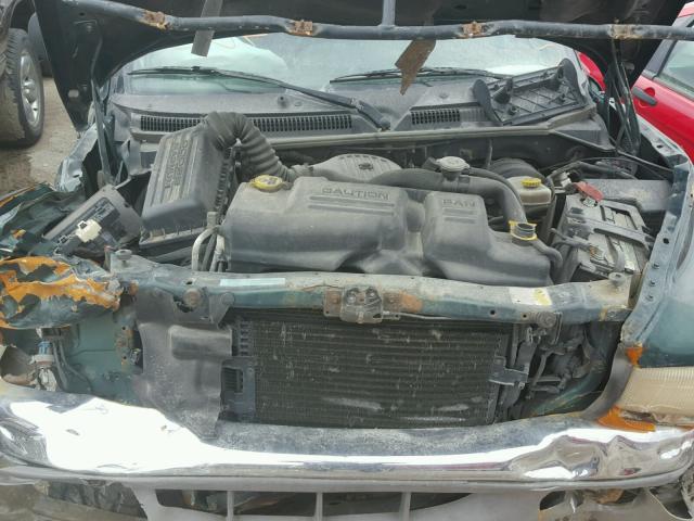 1B7GG22X0YS792425 - 2000 DODGE DAKOTA GREEN photo 7