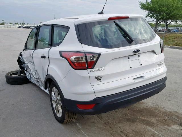 1FMCU0F78HUC19519 - 2017 FORD ESCAPE S WHITE photo 3