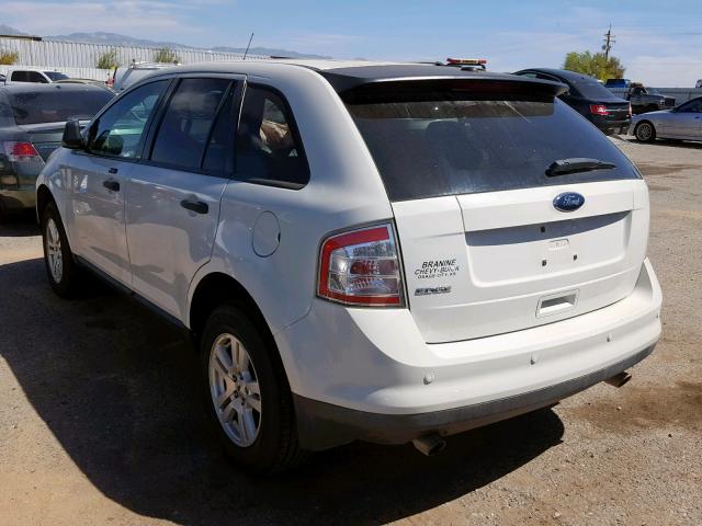 2FMDK3GC2ABA08478 - 2010 FORD EDGE SE WHITE photo 3