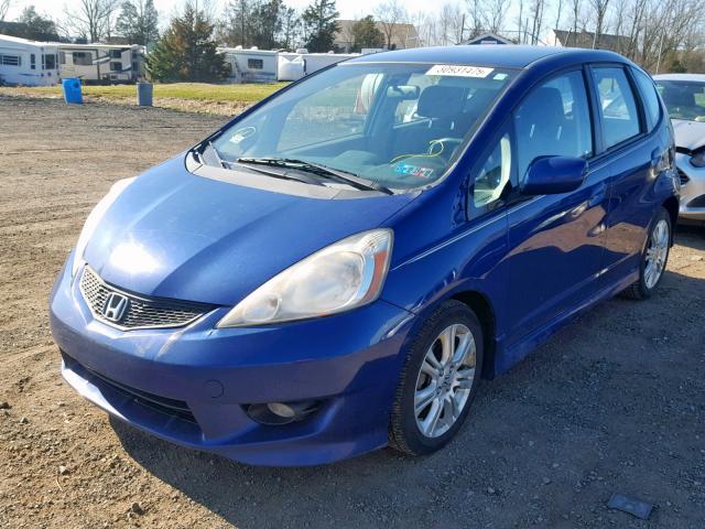 JHMGE88429S041980 - 2009 HONDA FIT SPORT BLUE photo 2