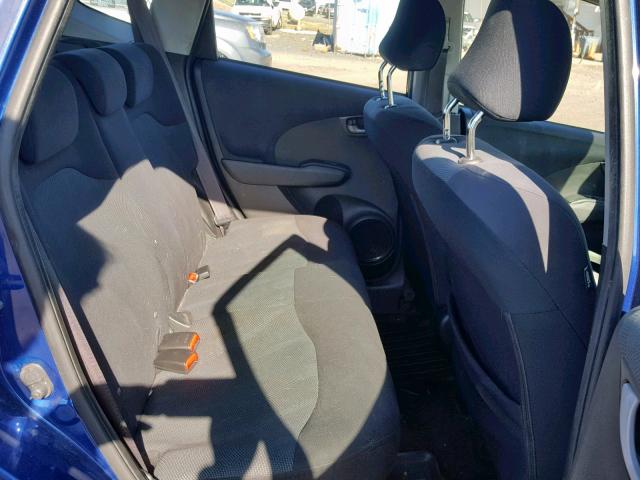 JHMGE88429S041980 - 2009 HONDA FIT SPORT BLUE photo 6