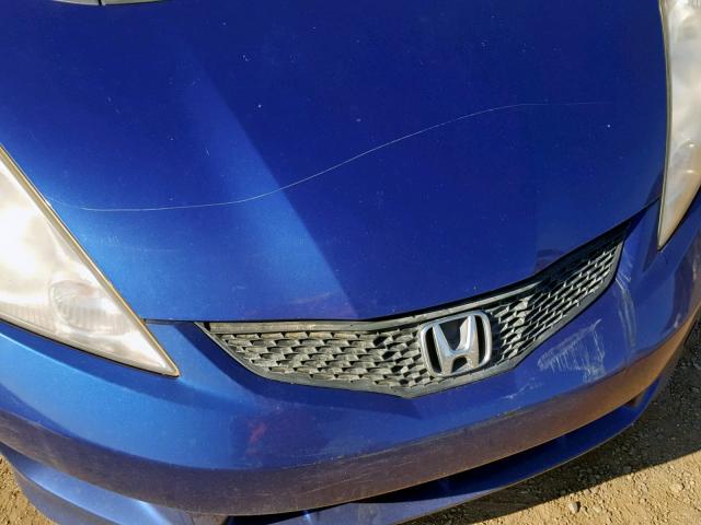 JHMGE88429S041980 - 2009 HONDA FIT SPORT BLUE photo 9