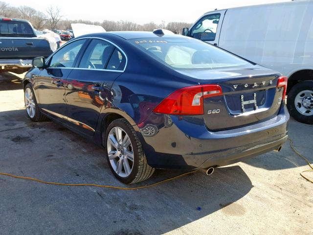 YV1902FH6B2014776 - 2011 VOLVO S60 T6 BLUE photo 3