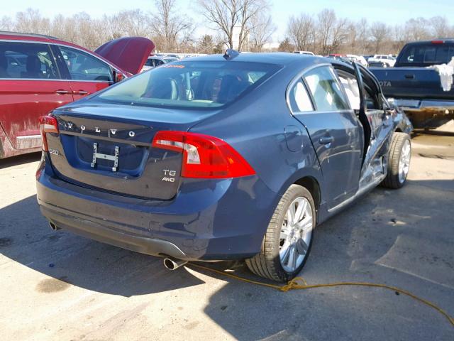 YV1902FH6B2014776 - 2011 VOLVO S60 T6 BLUE photo 4