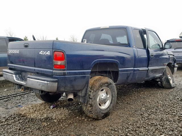 3B7KF23C82M216204 - 2002 DODGE RAM 2500 BLUE photo 4