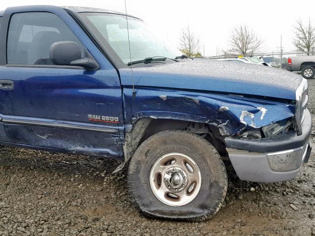 3B7KF23C82M216204 - 2002 DODGE RAM 2500 BLUE photo 9