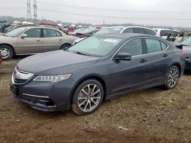 19UUB2F34GA003658 - 2016 ACURA TLX GRAY photo 2