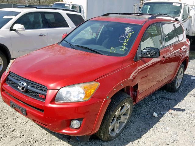 JTMBK32V695079638 - 2009 TOYOTA RAV4 SPORT RED photo 2