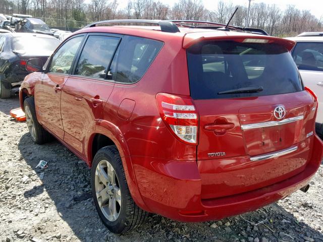 JTMBK32V695079638 - 2009 TOYOTA RAV4 SPORT RED photo 3