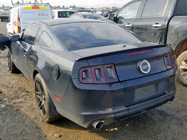 1ZVBP8CF8E5333797 - 2014 FORD MUSTANG GT BLACK photo 3