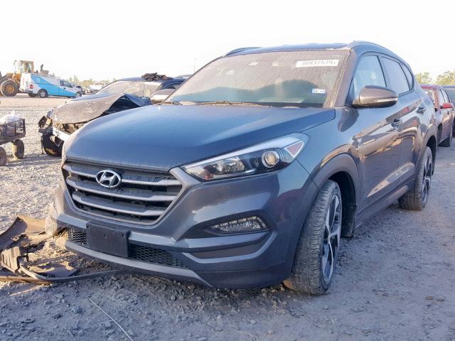 KM8J33A22GU030533 - 2016 HYUNDAI TUCSON LIM GRAY photo 2