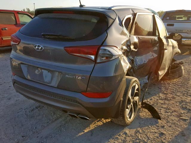 KM8J33A22GU030533 - 2016 HYUNDAI TUCSON LIM GRAY photo 4