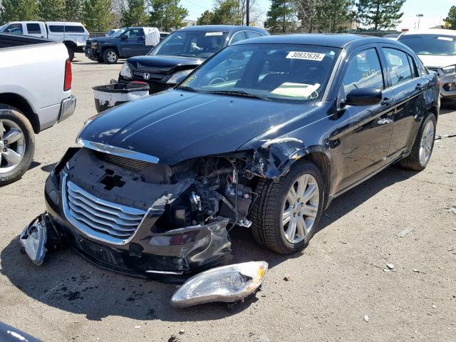 1C3CCBBB5DN694406 - 2013 CHRYSLER 200 TOURIN BLACK photo 2