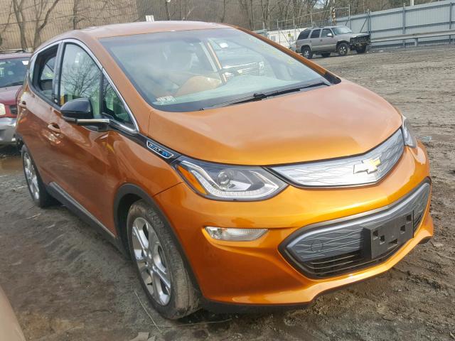 1G1FW6S06J4117819 - 2018 CHEVROLET BOLT EV LT ORANGE photo 1