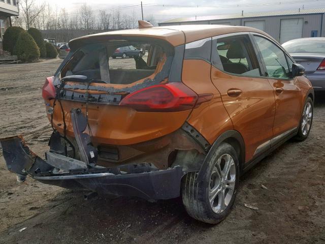 1G1FW6S06J4117819 - 2018 CHEVROLET BOLT EV LT ORANGE photo 4