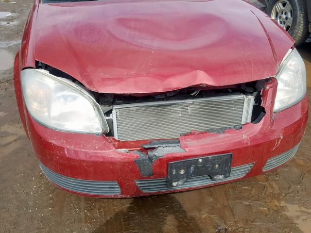 1G2AL15F077150517 - 2007 PONTIAC G5 RED photo 9