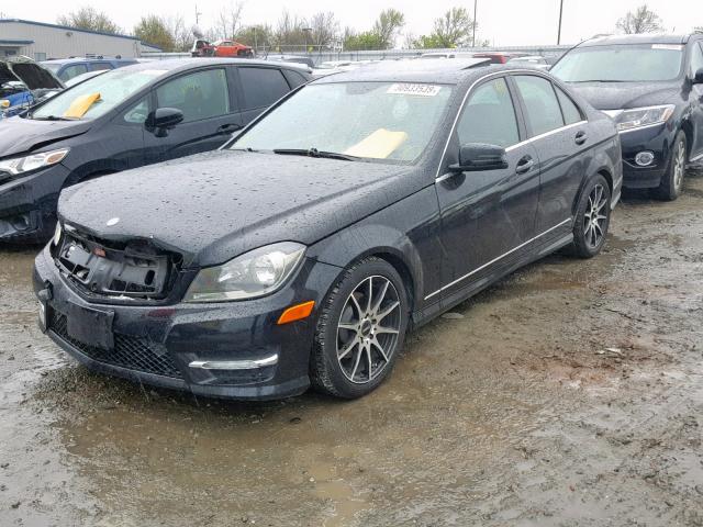 WDDGF4HB7DF982600 - 2013 MERCEDES-BENZ C 250 BLACK photo 2