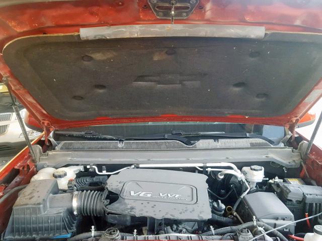 1GCGSBE31F1120268 - 2015 CHEVROLET COLORADO L RED photo 7